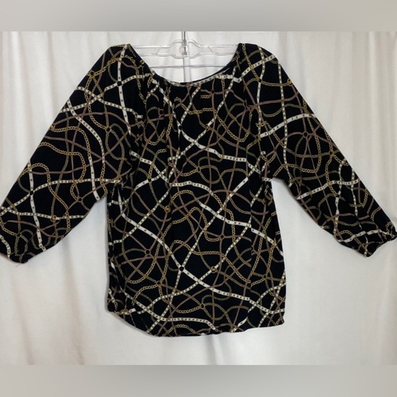 MICHAEL Michael Kors Chain Print Blouse - Picture 1 of 7